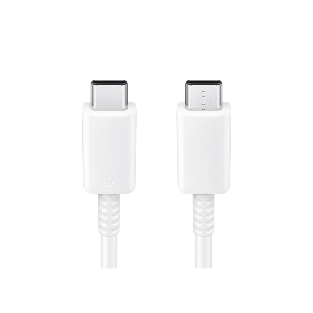 Кабель Samsung USB-C / USB-C, 5A  1м, белый— фото №1