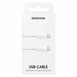 Кабель Samsung USB-C / USB-C, 5A  1м, белый— фото №3