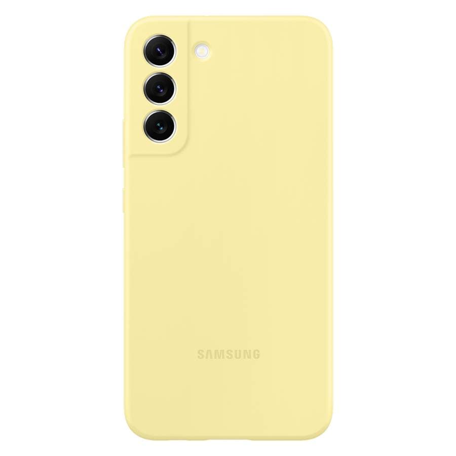 Чехол-накладка Samsung Silicone Cover для Galaxy S22+, силикон, желтый— фото №0