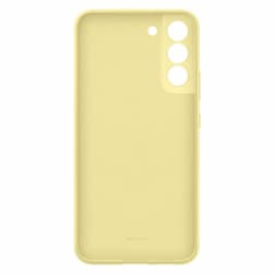 Чехол-накладка Samsung Silicone Cover для Galaxy S22+, силикон, желтый— фото №2