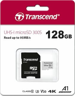 Карта памяти microSDXC Transcend 300S, 128GB— фото №1