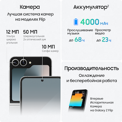 Смартфон Samsung Galaxy Z Flip6 512Gb, серый (РСТ)— фото №5