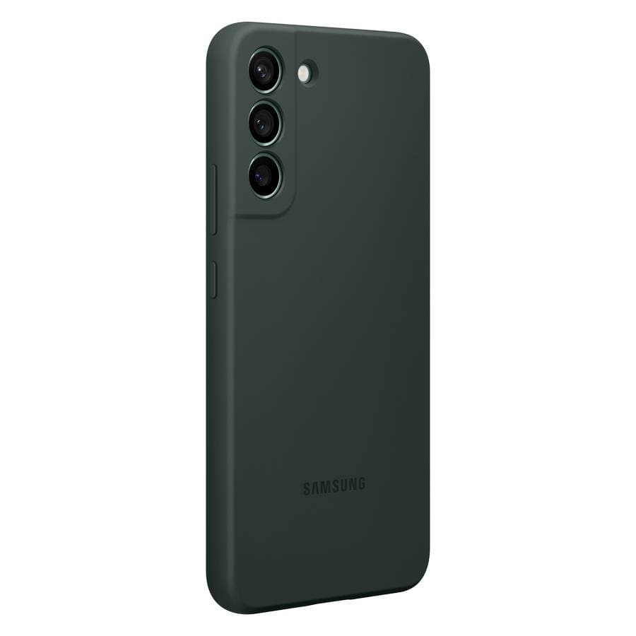 Чехол-накладка Samsung Silicone Cover для Galaxy S22+, силикон, зеленый— фото №4