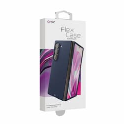 Чехол-накладка VLP Flex Case для Galaxy Z Fold6, полиуретан, темно-синий— фото №1