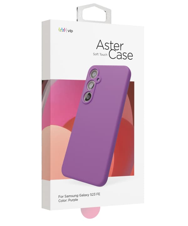 Чехол-накладка VLP Aster Case для Galaxy S23 FE, силикон, фиолетовый— фото №2