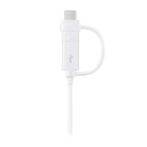 Кабель Samsung USB / USB-C + Micro USB 1,5м, белый— фото №2