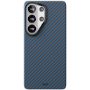 Чехол-накладка VLP Kevlar Case для Galaxy S26 Ультра, арамид (кевлар), синий