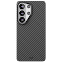Чехол-накладка VLP Kevlar Case для Galaxy S26 Ультра, арамид (кевлар), черный