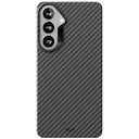 Чехол-накладка VLP Kevlar Case для Galaxy S26+, арамид (кевлар), черный